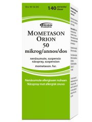 MOMETASON ORION nenäsumute, suspensio 50 mikrog/annos 140 annosta